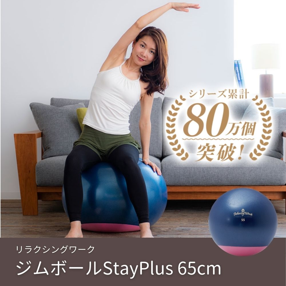 ジムボールstay plus 65cm